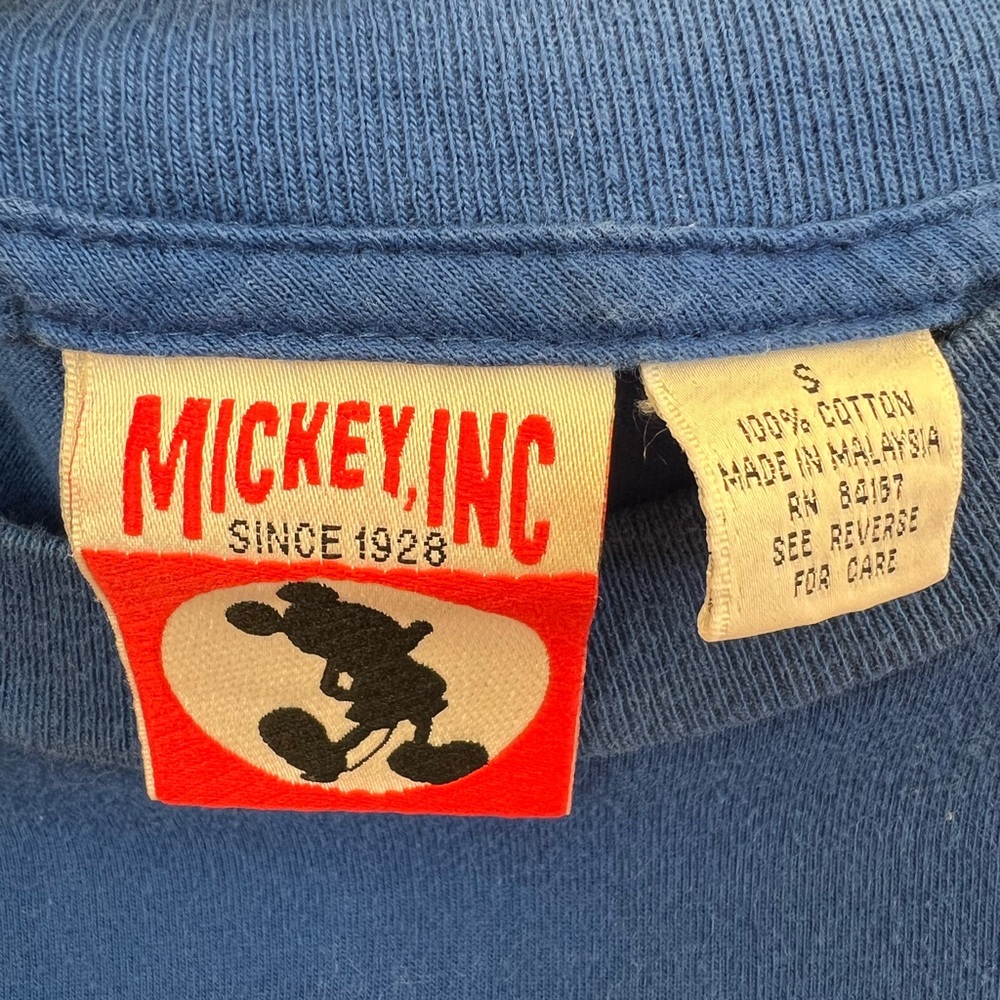 Vintage Disney MICKEY INC Goofy & Donald Graphic T-Shirt – Blue 100% Cotton - Picture 3 of 7
